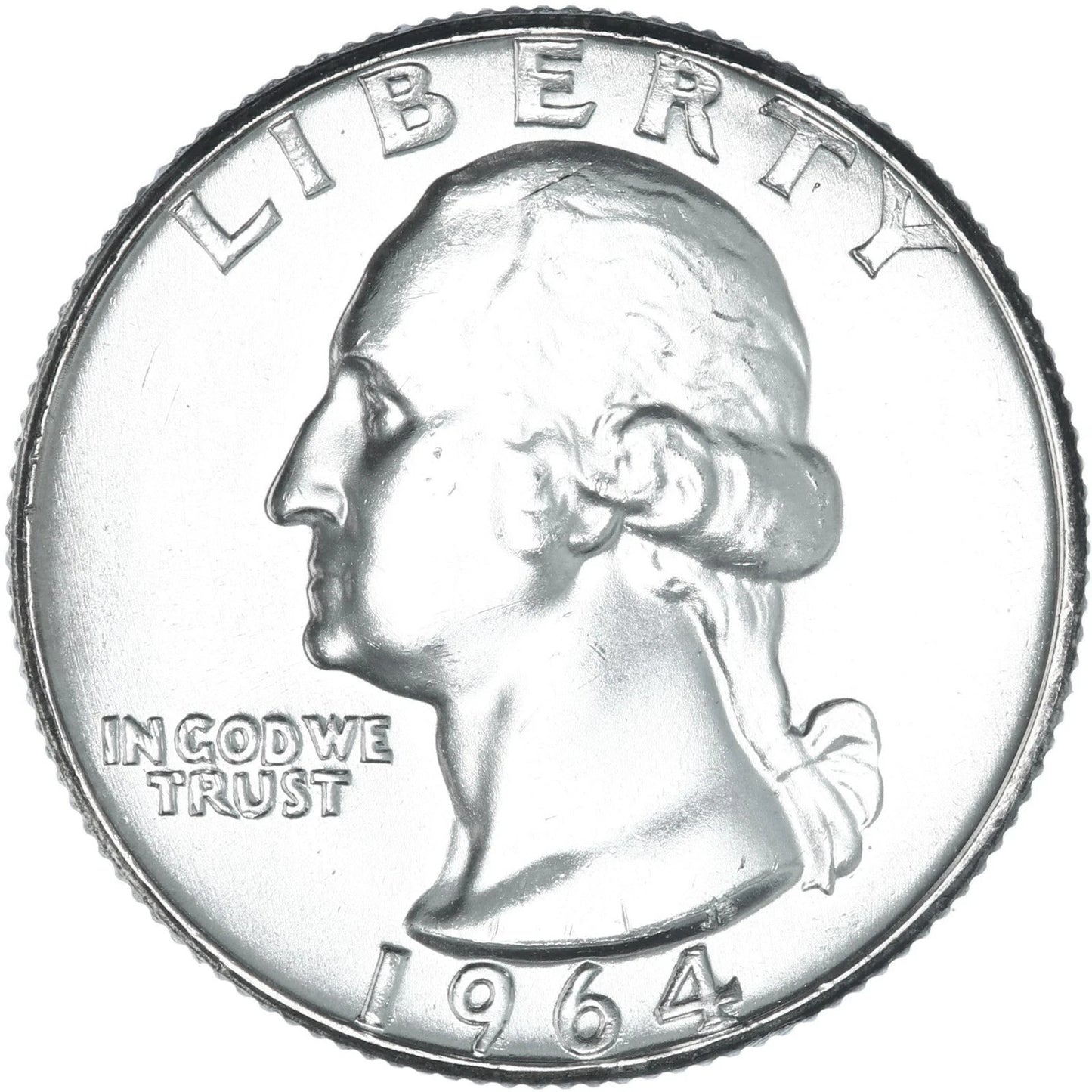 1964 P & D Washington 90% SILVER Uncirculated 2 Quarter Set BU Coins