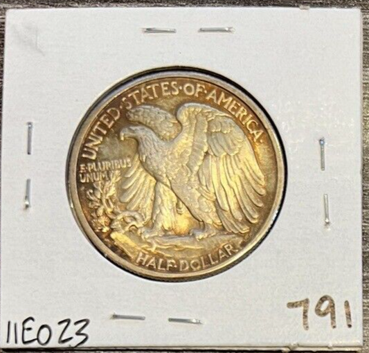 SUPER TONER GEM 1942-P Walking Liberty Half Dollar Beauty 50c Coin