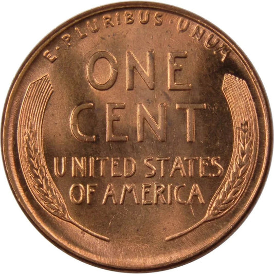 1948 Lincoln Wheat Cent BU Uncirculated Mint State Penny 1c Bright Red RD Coin