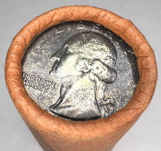 1962-P GEM BU Washington End Coin OBW US Treasury 90% Silver Quarter TONER ALERT