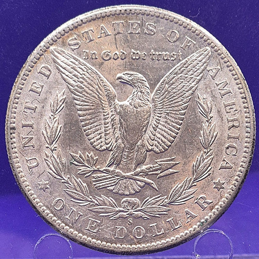🔥 1898-S Morgan $1 Dollar Sharp Strike Bright Shine Better Date 90% Silver Coin