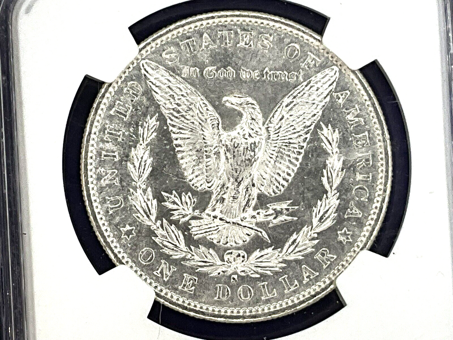 1881 S Morgan Silver Dollar NGC MS63 Brown Scales Label Bright Shiny 90% Coin