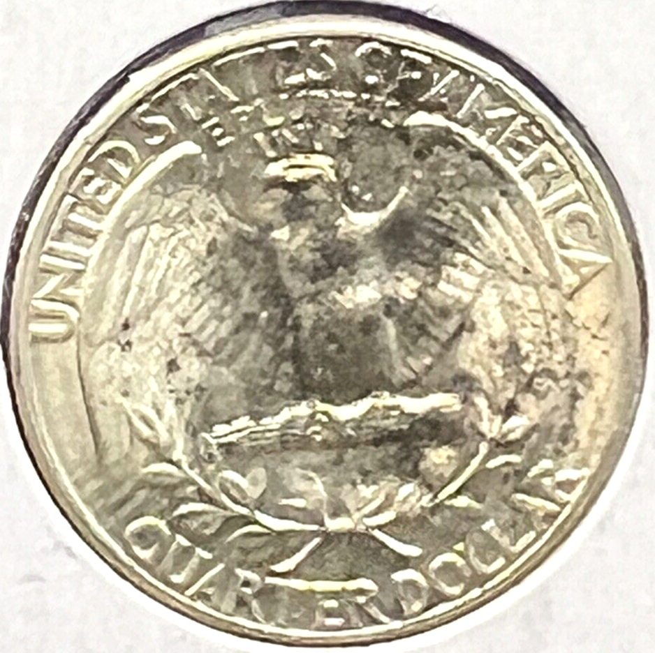 1947-P Washington Quarter 90% Silver 25c Super Shiny White Coin