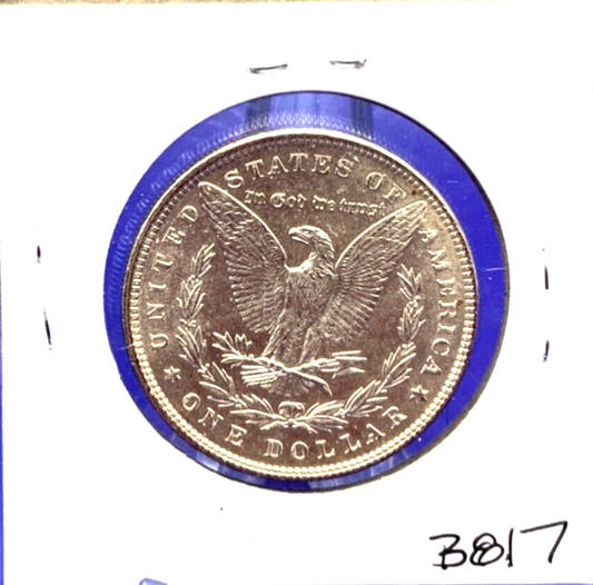 1886 Morgan 90% Silver Dollar BU Gem Shiny, Bright, Well Struck Coin