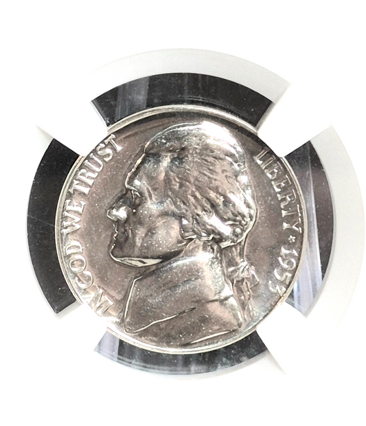 π² 1953 5c PF68 Proof Jefferson Nickel NGC PR68 Ridiculously Nice, Rotated Die