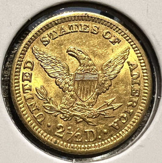 🔥 1903 SIGMA VERIFIED $2.50 Liberty Head Gold Quarter Eagle Pre1933 AU/BU Coin