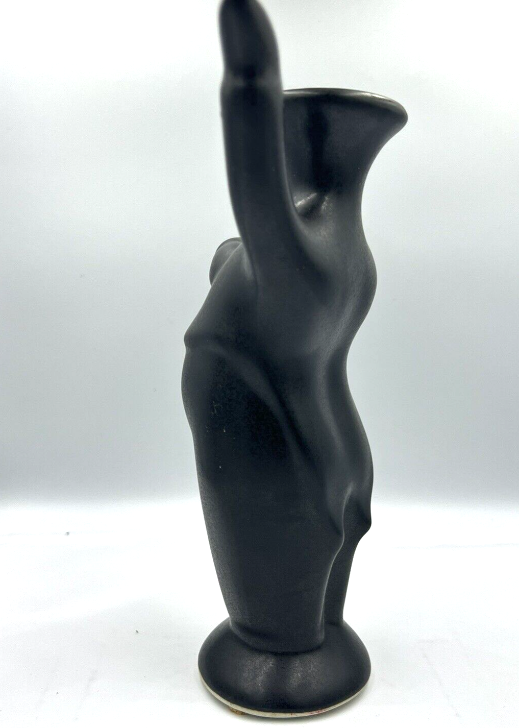 Michael Lambert Signed Studio Pottery Stoneware π― Dancing Black Figural Vase π―