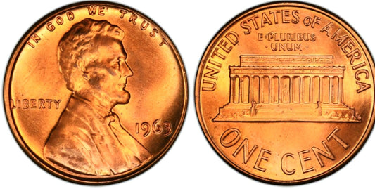 1963 P Lincoln Memorial BU Brilliant Uncirculated 1C From š„OBW Bank Rollš„