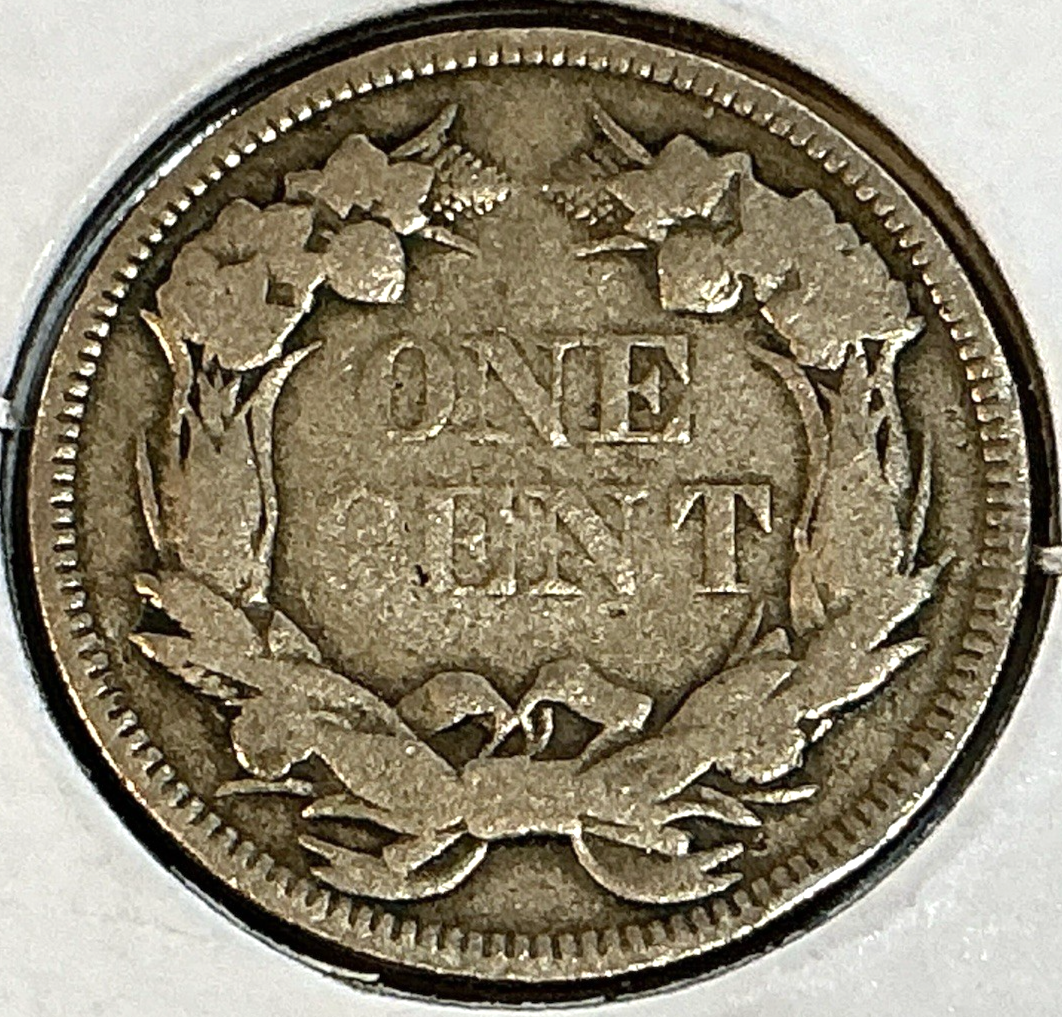 ✅ 1857 Flying Eagle 1c VERY Good Detail 1st Small Cent Sharp Strike Rare Coin