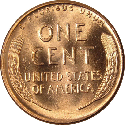 ✅ 1957-D Lincoln Wheat Cent Choice BU 1c BRILLIANT UNCIRCULATED From OBW Roll