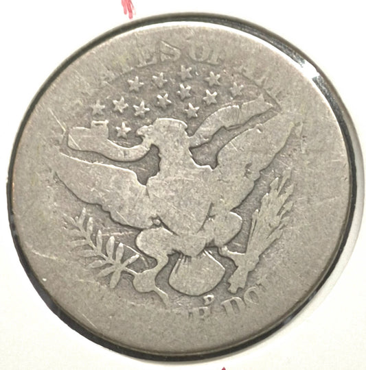 1916 D Barber Quarter Rotated Die Error 90% SILVER Circulated Condition Last Yr