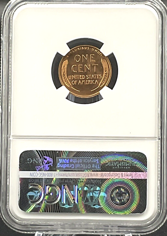 ✅ 1955 S Lincoln 1C Wheat Penny 🔥 NGC MS 65 RD - Crisp Cent Details ✅