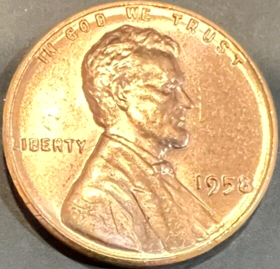 ✅ 1958 P Lincoln Wheat Cent Choice BU 1c BRILLIANT UNCIRCULATED From OBW Roll