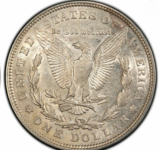 (1) 1921-D Morgan Dollar 90% Silver With AU+ Circulated Features 1$