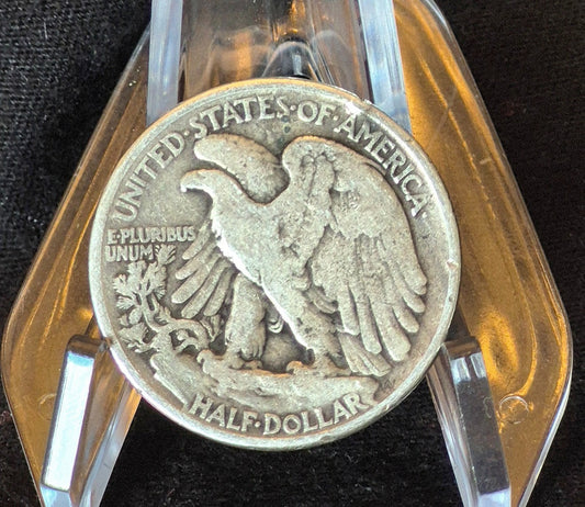 1943 Philadelphia Walking Liberty Half Dollar 90% Silver VF Circulated Details