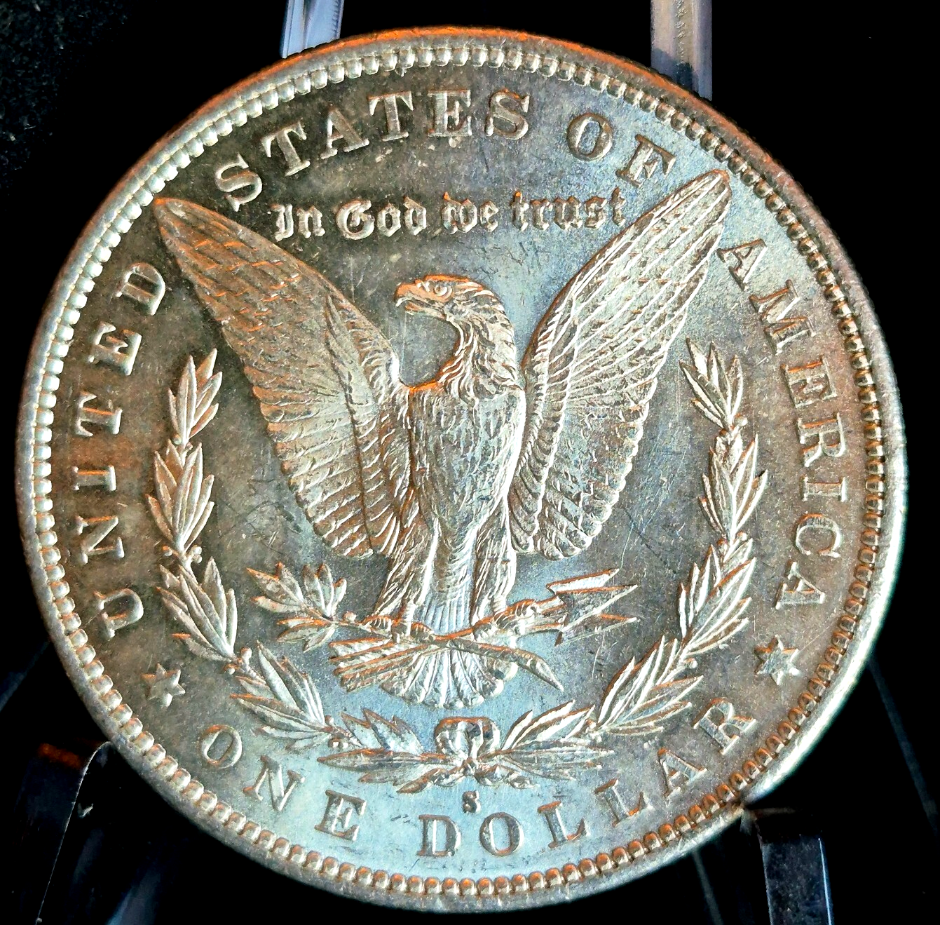 1879 S Morgan $1 Dollar 90% Silver W/Mint Like Details Circulated Blast White