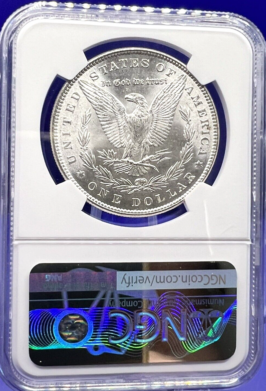 1885 Morgan Silver Dollar NGC MS62 Shiny Uncirculated $1 Coin