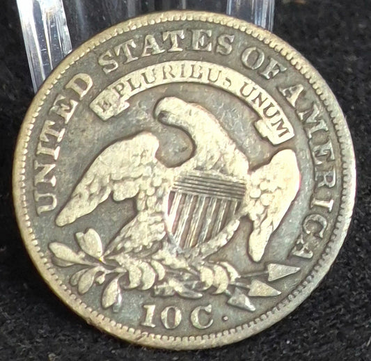 1830 Capped Bust Dime Fine 90% Silver Harder to Find Medium 10C Variety