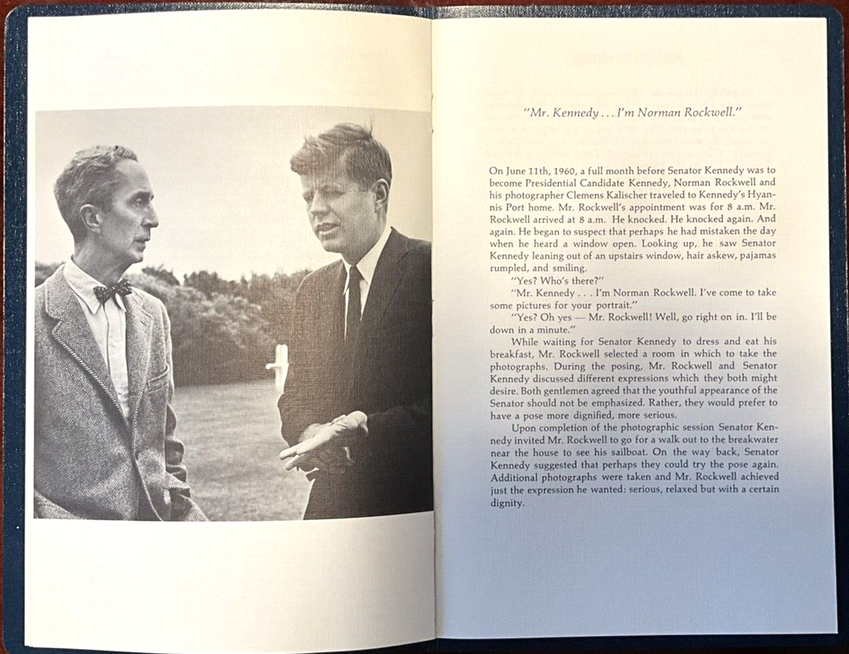 NORMAN ROCKWELL Lithograph of JOHN F KENNEDY Numbered Limited Edition JFK Print