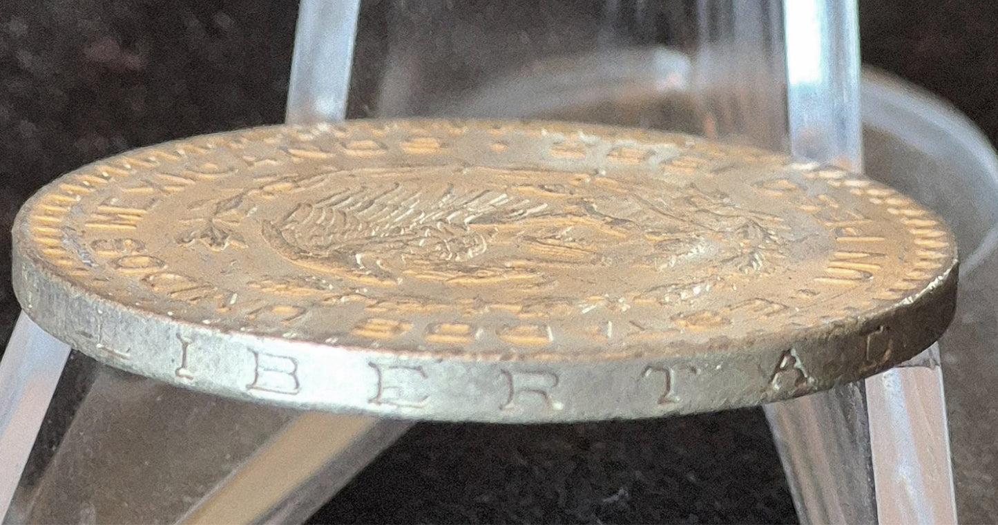 1963 MO Mexico 1 Peso BU Libertad Edgeš„1.6 Grams SILVER Spectacular Blast White