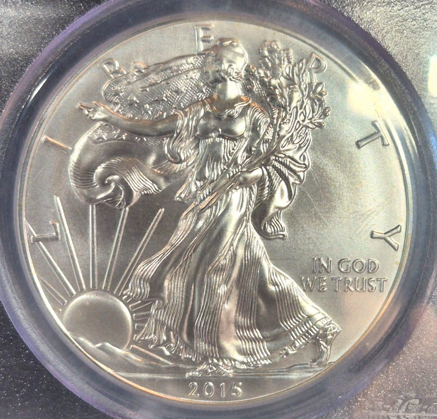 2015 Silver Eagle 999 SILVER Flag First Stike Stuck At West Point 🔥PCGS MS70🔥