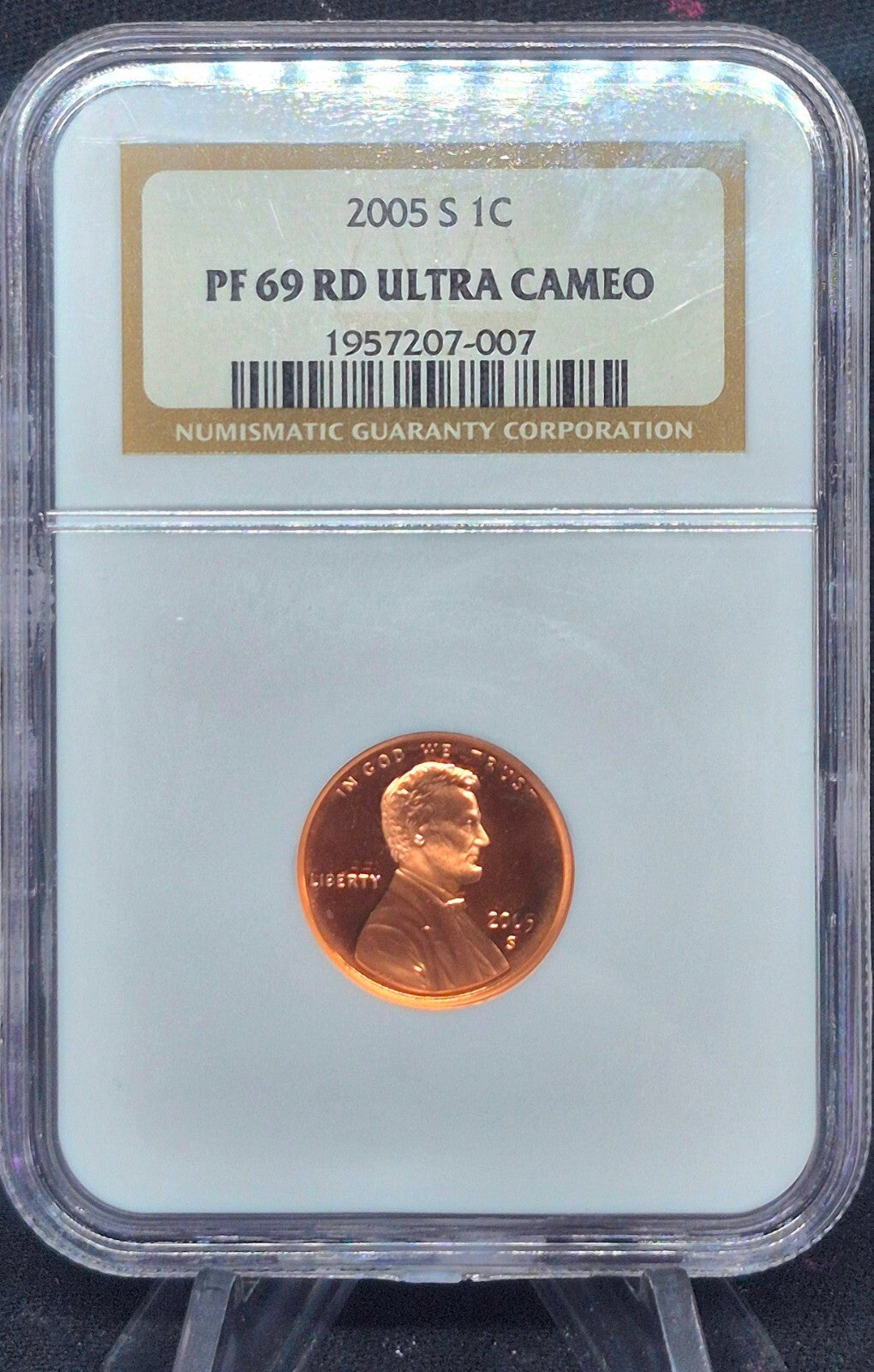 😲 (2) 2005 S Proof Lincoln Cents NGC Grade PF69 RD Red Ultra Cameo 🔥Sequential