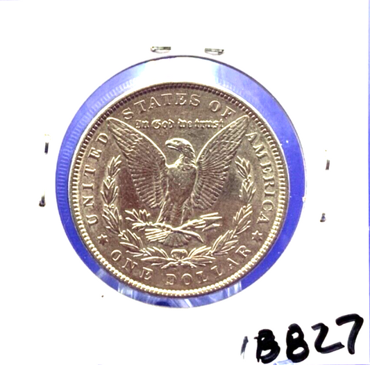 1889 TONED UNCIRCULATED Morgan 90% Silver Dollar BU Gem Shiny Coin