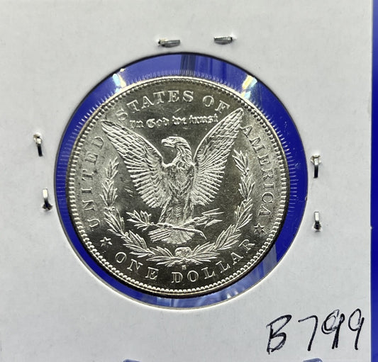 1878-S Morgan 90% Silver Dollar Gem Shiny, Bright, Well Struck Coin 1st Year $1