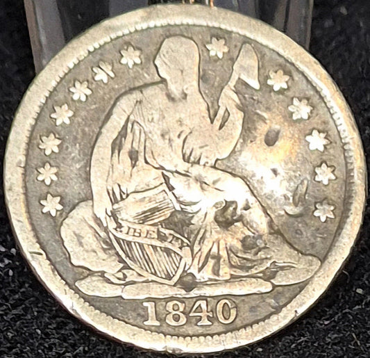1840-O NO DRAPERY Seated Liberty Silver Half Dime Hard to Find RARE KEY DATE 10C