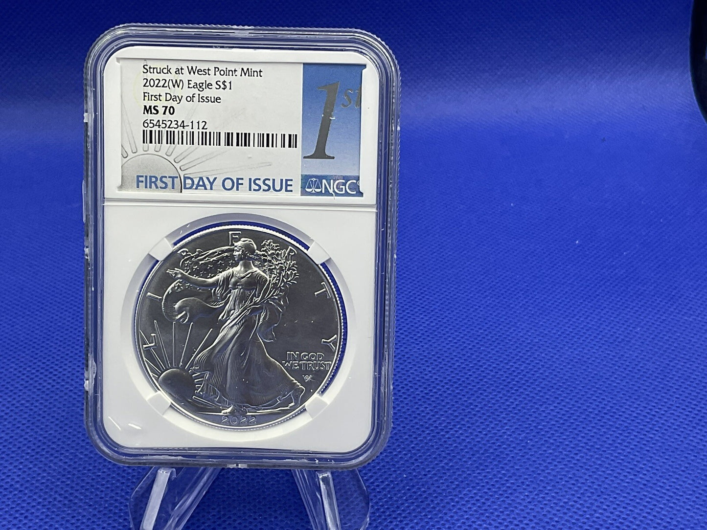 2 COIN SET 2022 (W) $1 Silver Eagle 🏆NGC MS 70 FIRST DAY OF ISSUE⭐️ West Point