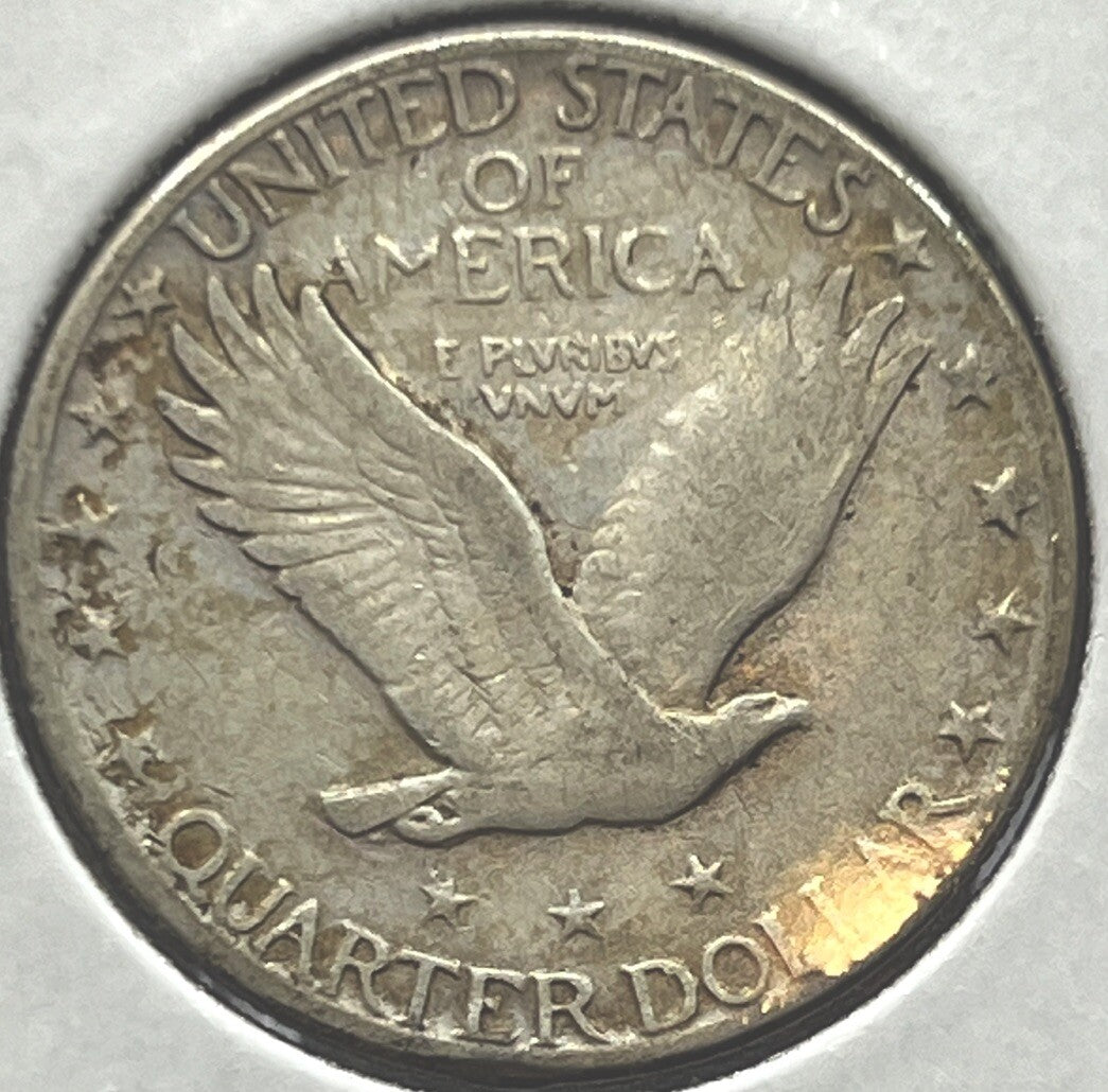1928-S Standing Liberty Quarter (SLQ) 90% Silver 25c Coin Sharp Detail