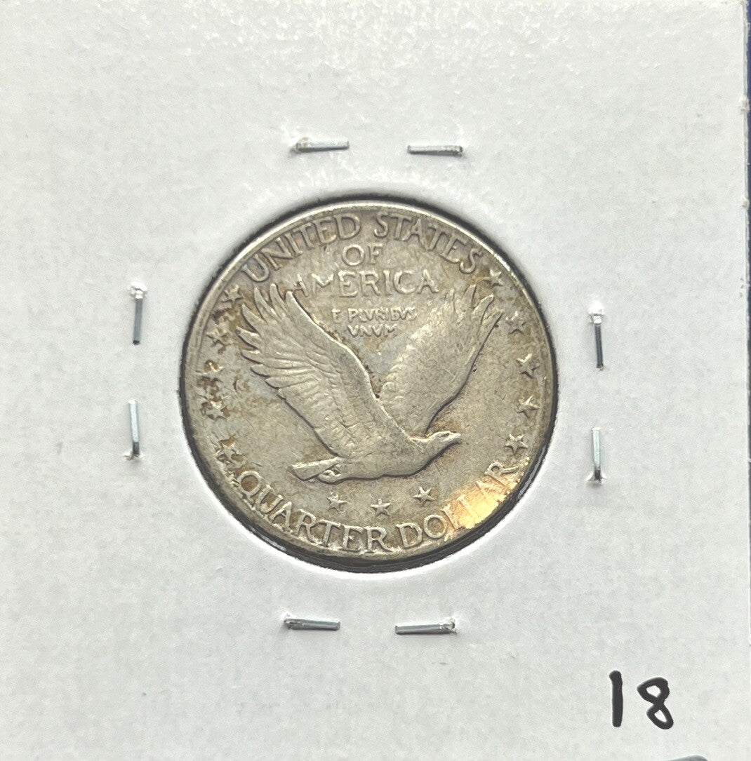 1928-S Standing Liberty Quarter (SLQ) 90% Silver 25c Coin Sharp Detail