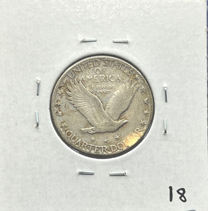 1928-S Standing Liberty Quarter (SLQ) 90% Silver 25c Coin Sharp Detail