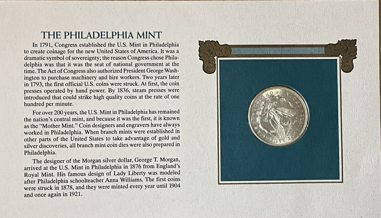 🔥 Historic Morgan Silver Dollar Collection ~ 1921-P ~ Numismatics 29c Stamp