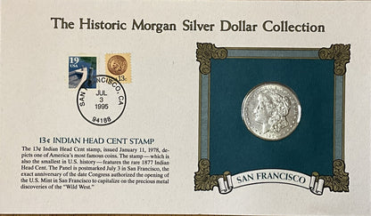 🔥 Historic Morgan Silver Dollar Collection ~ 1921-S ~ Indian Head 13c Stamp