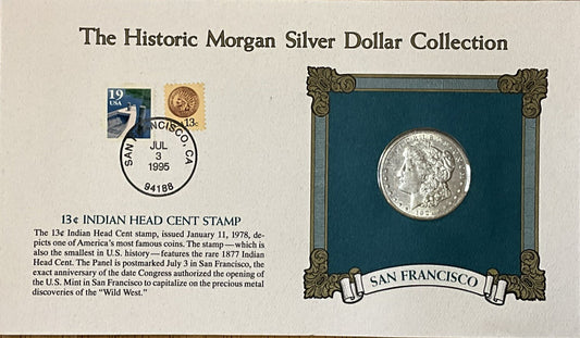 🔥 Historic Morgan Silver Dollar Collection ~ 1921-S ~ Indian Head 13c Stamp