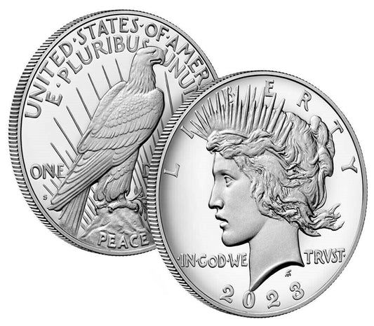 2023 Peace Silver Dollar PROOF Coin 23XL  Original US Mint COA & OGP Beautiful!!