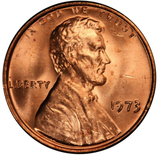 1973 P Lincoln Memorial BU Brilliant Uncirculated 1C From 🔥OBW Bank Roll🔥