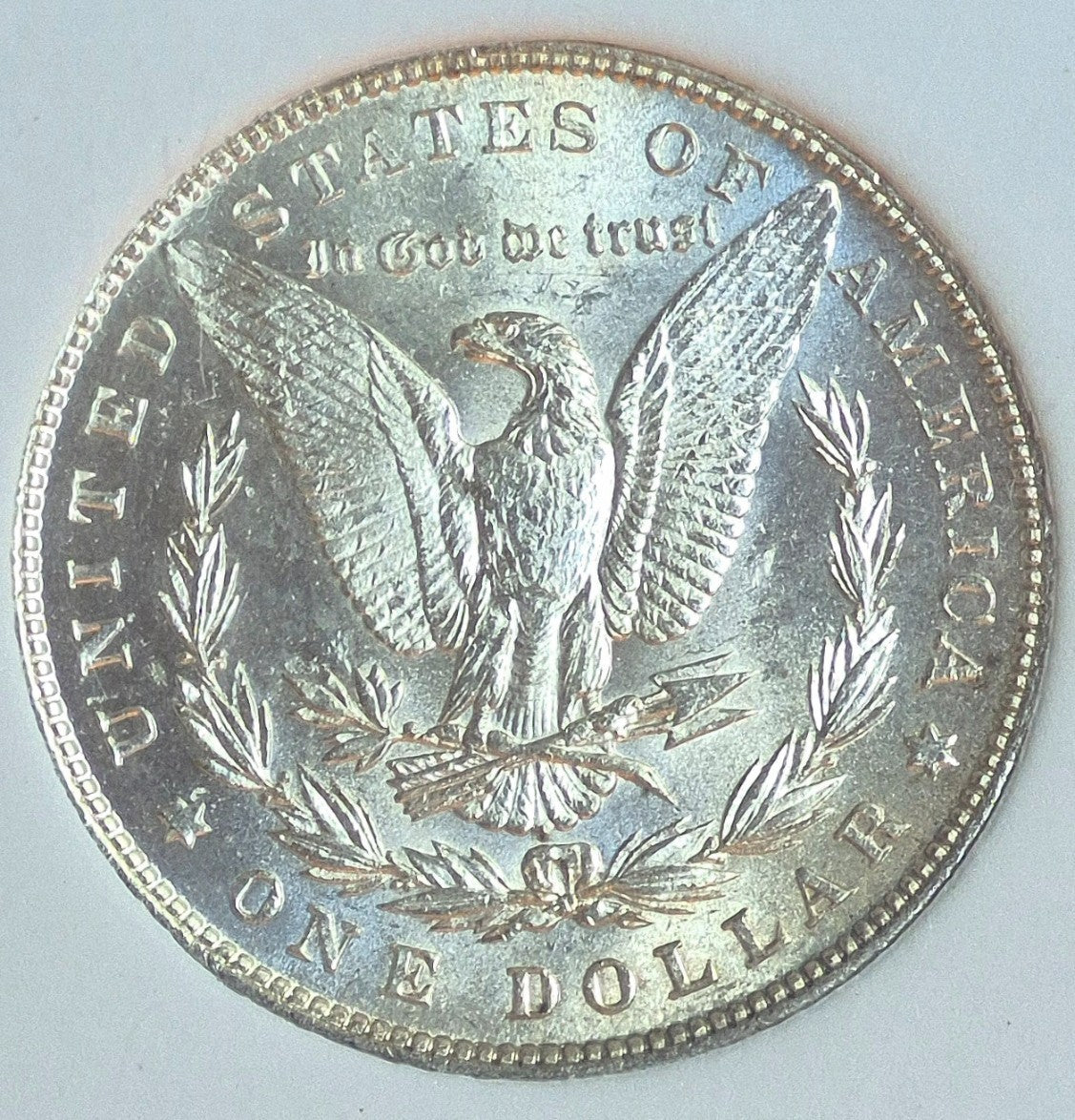 1880 P Morgan 90% Silver Dollar Graded High by National Numismatic Certification