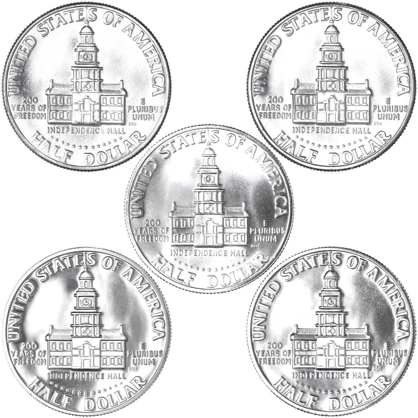 ✅ 1976S Kennedy Half Dollar 40% Silver Brilliant Uncirculated BiCentennial Coins