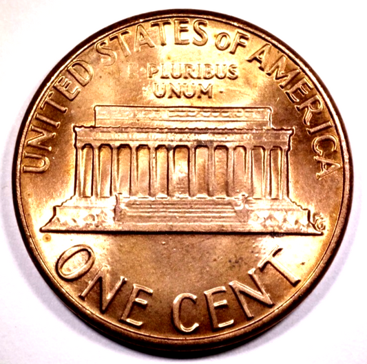 1983 D Lincoln Memorial BU Brilliant Uncirculated 1C From 🔥OBW Bank Roll🔥
