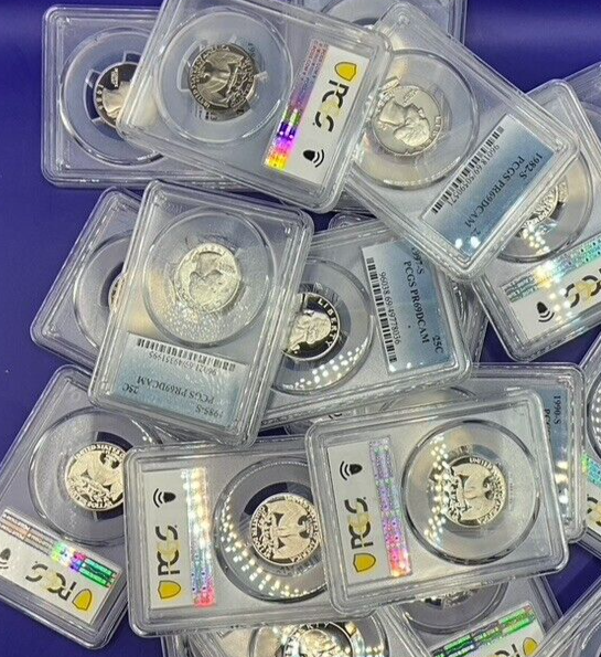 🔥LOT OF 3 - PCGS Graded Washington Quarter PR69DCAM PROOF Coins 🔥
