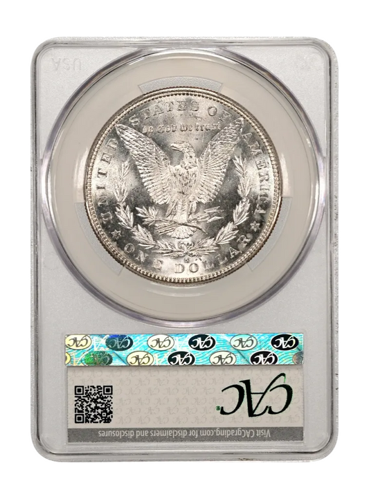 1881-S Morgan Silver Dollar New CAC Holder MS64 Semi-Mirror Newly Graded