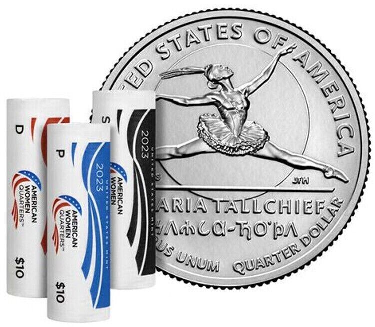 2023 MARIA TALLCHIEF Quarters US Mint Unopened Box 3 Roll Set P  D  S (23WRK)