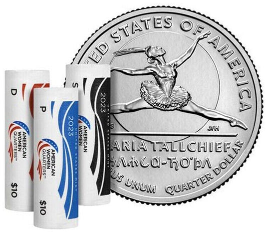 2023 MARIA TALLCHIEF Quarters US Mint Unopened Box 3 Roll Set P  D  S (23WRK)