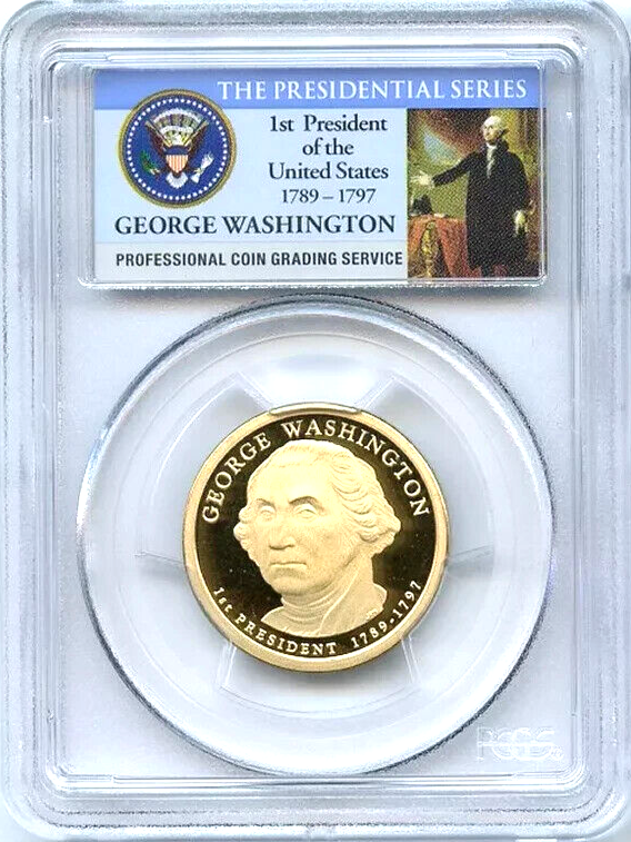 ✅ 2007 S Presidential Dollars $1 4 Coin Set PCGS PR69DCAM Founding Fathers USA