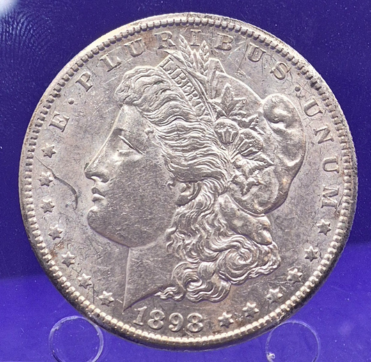 🔥 1898-S Morgan $1 Dollar Sharp Strike Bright Shine Better Date 90% Silver Coin