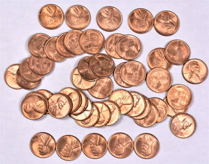 ✅  1948-S BU Uncirculated Lincoln Wheat Cent Choice RED Coin From OBW Bank Roll