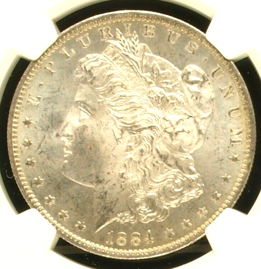🔥 MS63 1884-O Morgan Silver NGC Graded $1 Dollar Coin 90% Fine