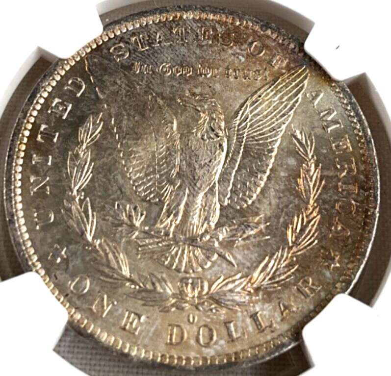 ✅ 1884-O MS64 NGC Morgan Silver Dollar Golden Toned Titan $1 Coin GEM
